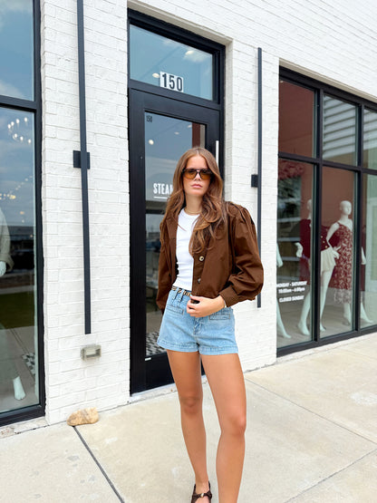 HIGH COLLAR BOMBER JACKET