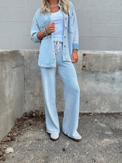 HUNTER KNIT DENIM LOUNGE PANT