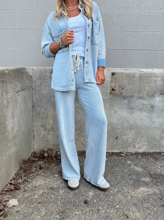 HUNTER KNIT DENIM LOUNGE PANT