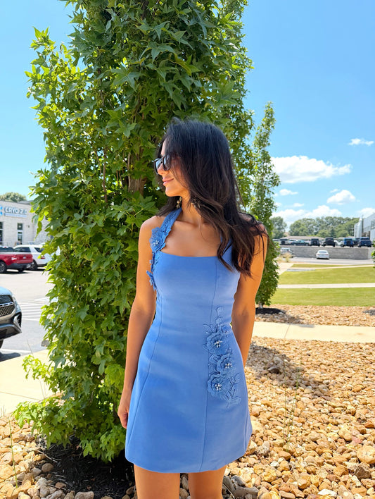 TABITHA HALTER MINI DRESS