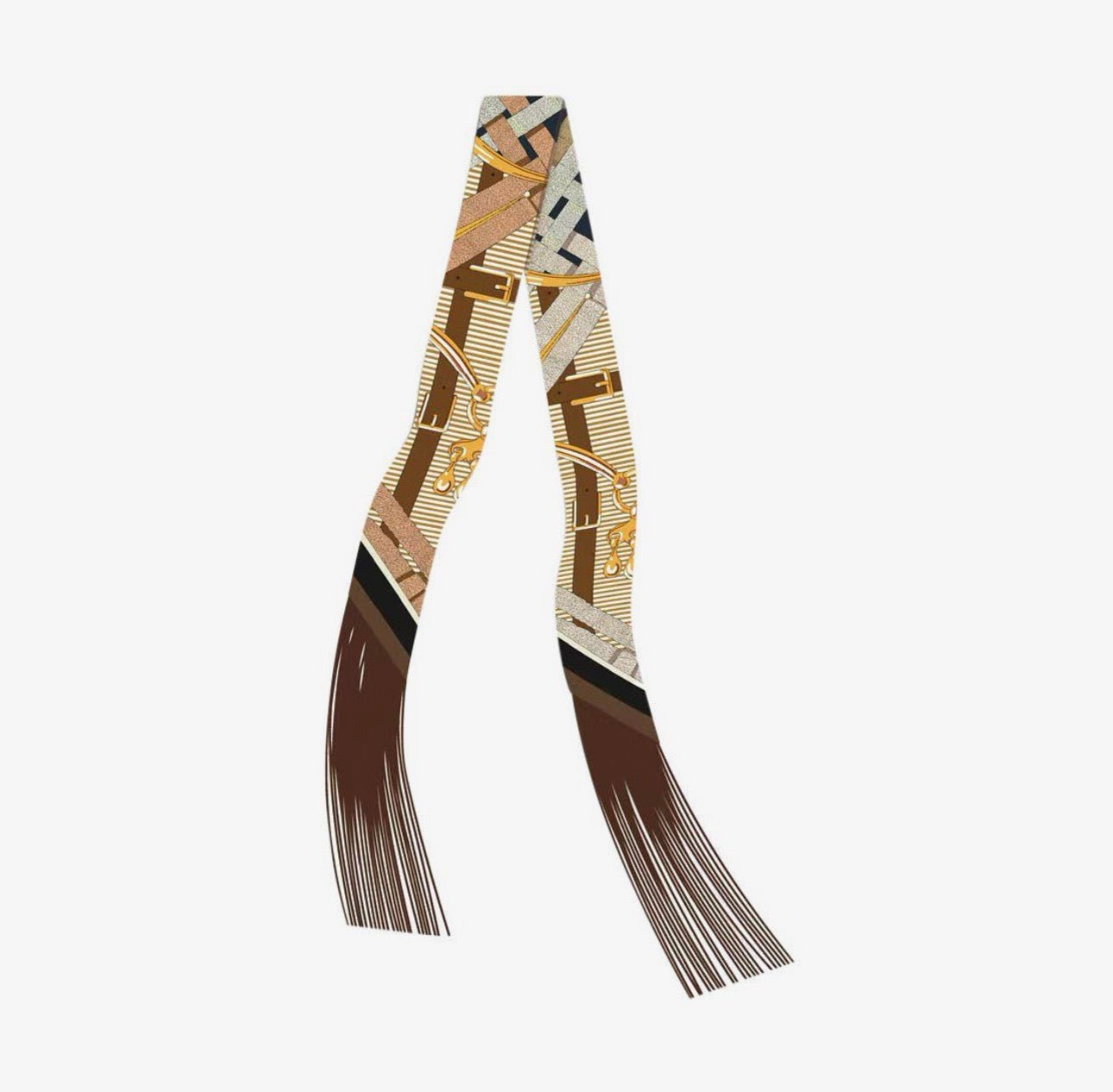 FRILLY SCARF WITH FRINGE- Q