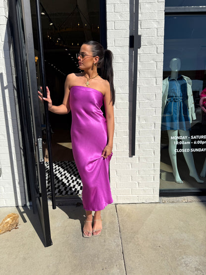 ORCHID STRAPLESS MAXI