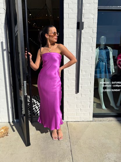 ORCHID STRAPLESS MAXI