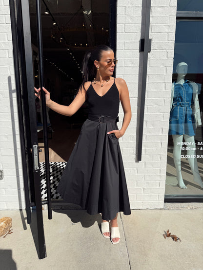 PHOENIX KNIT COMBO DRESS