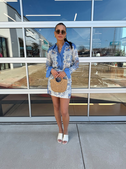 ANTOINETTE PRINT BLOUSE