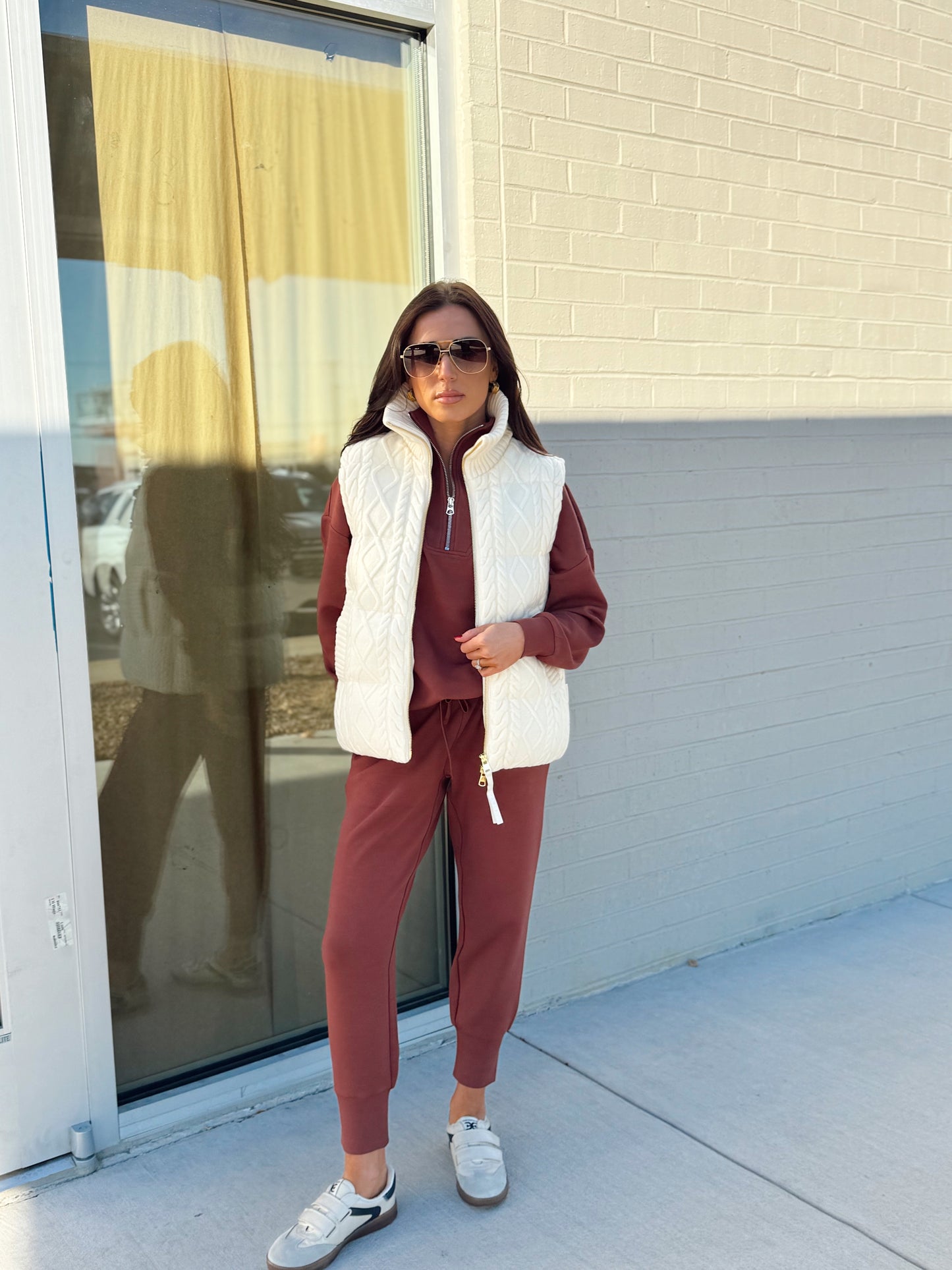 IRINA CABLE KNIT GILET