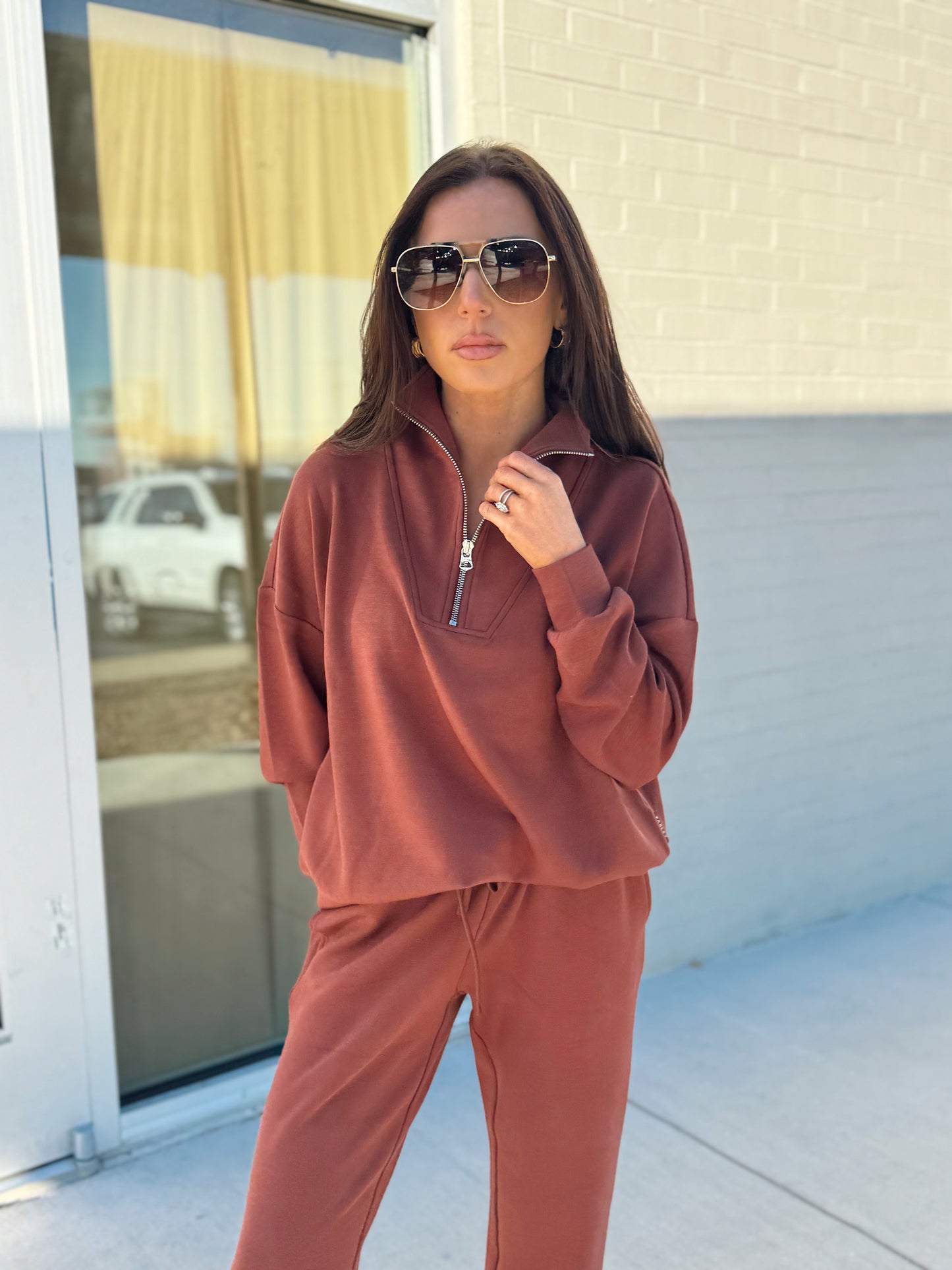 HAWLEY HALF ZIP SWEAT