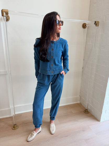 DOWNTOWN KNIT DENIM JOGGER