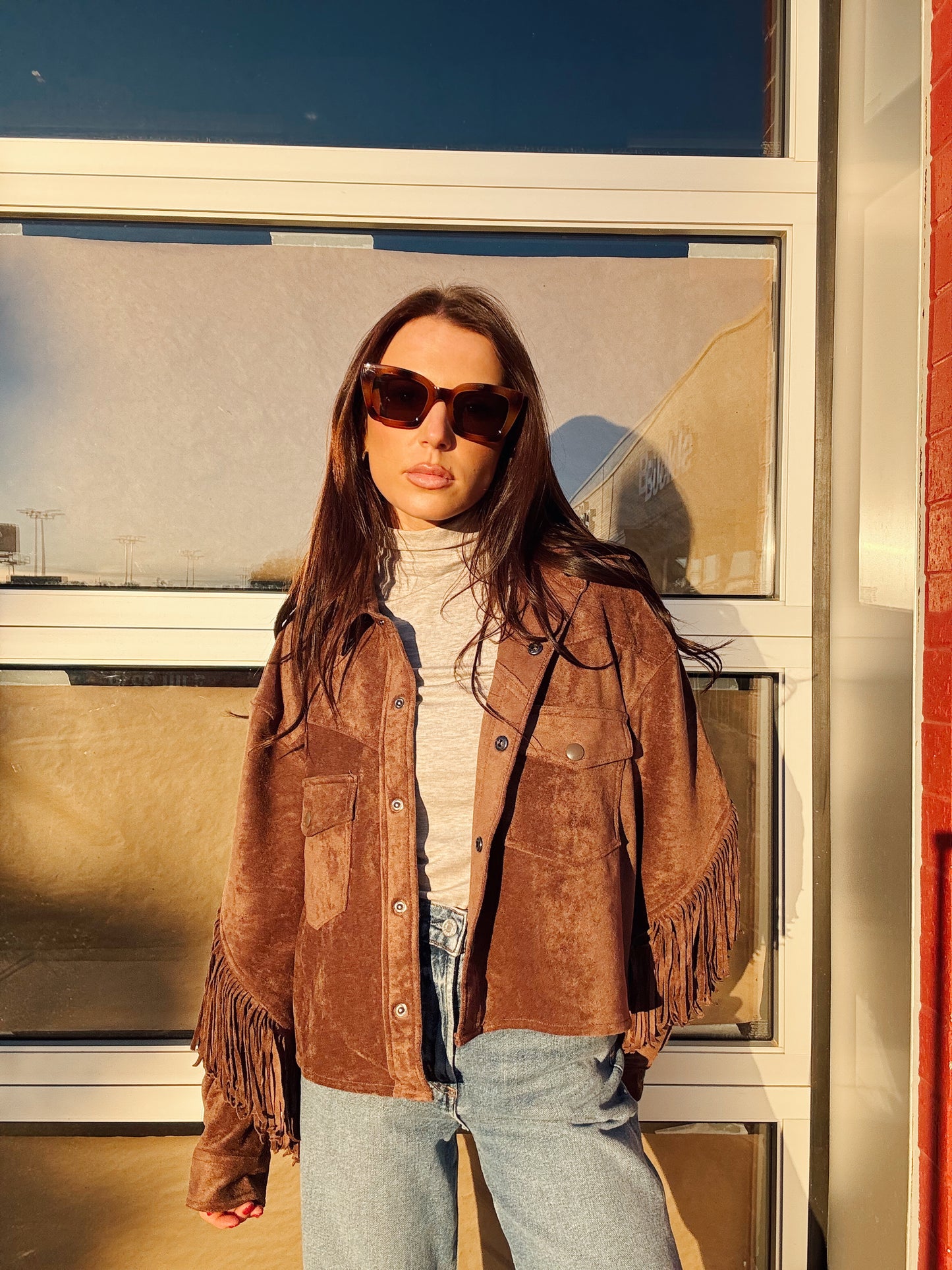 HOT COCOA FRINGE JACKET
