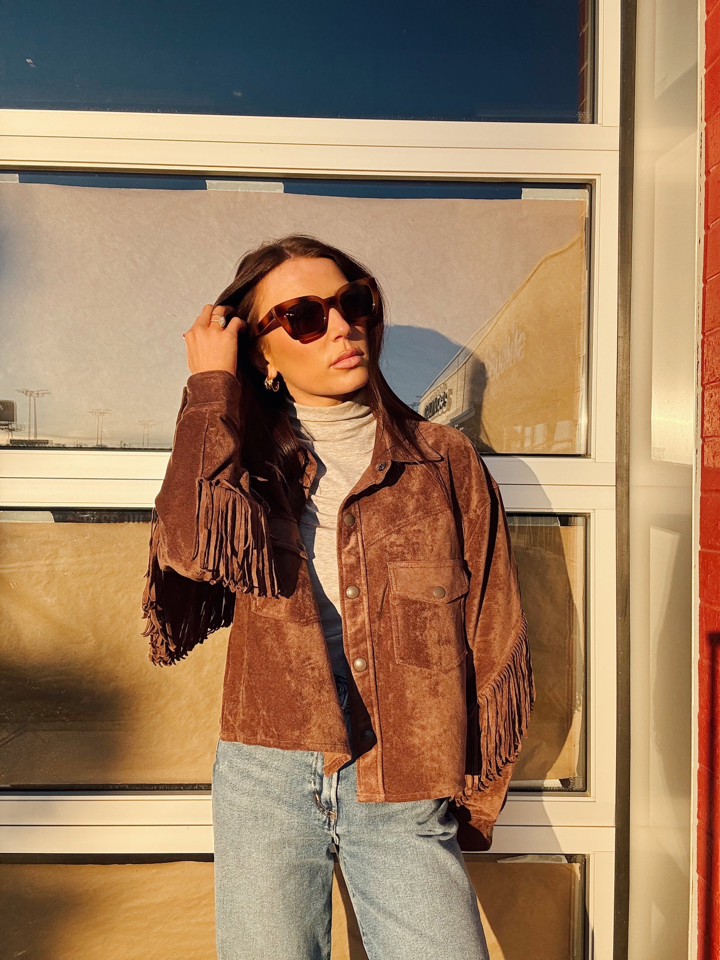 HOT COCOA FRINGE JACKET