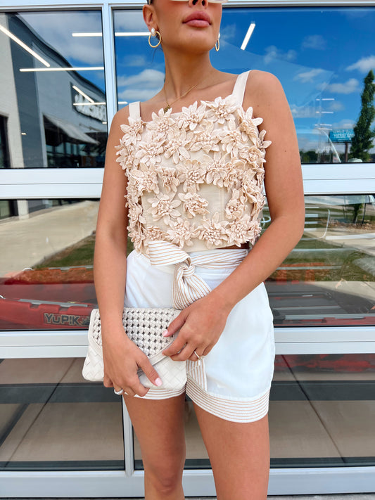 FABIENNE FLOWER 3D TOP