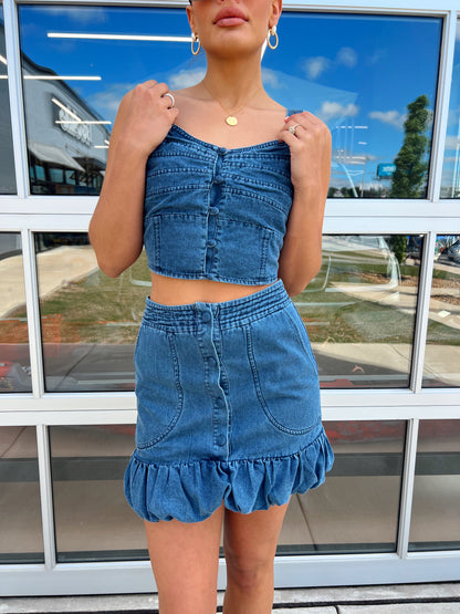 DENIM MARK TOP