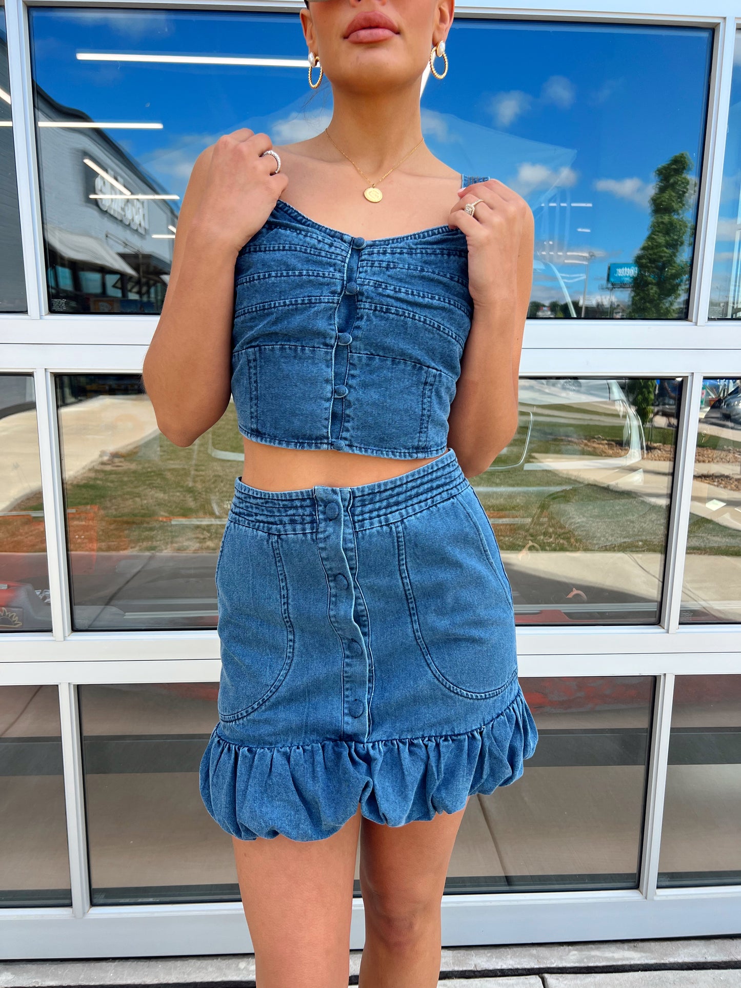 DENIM CORFU SKIRT