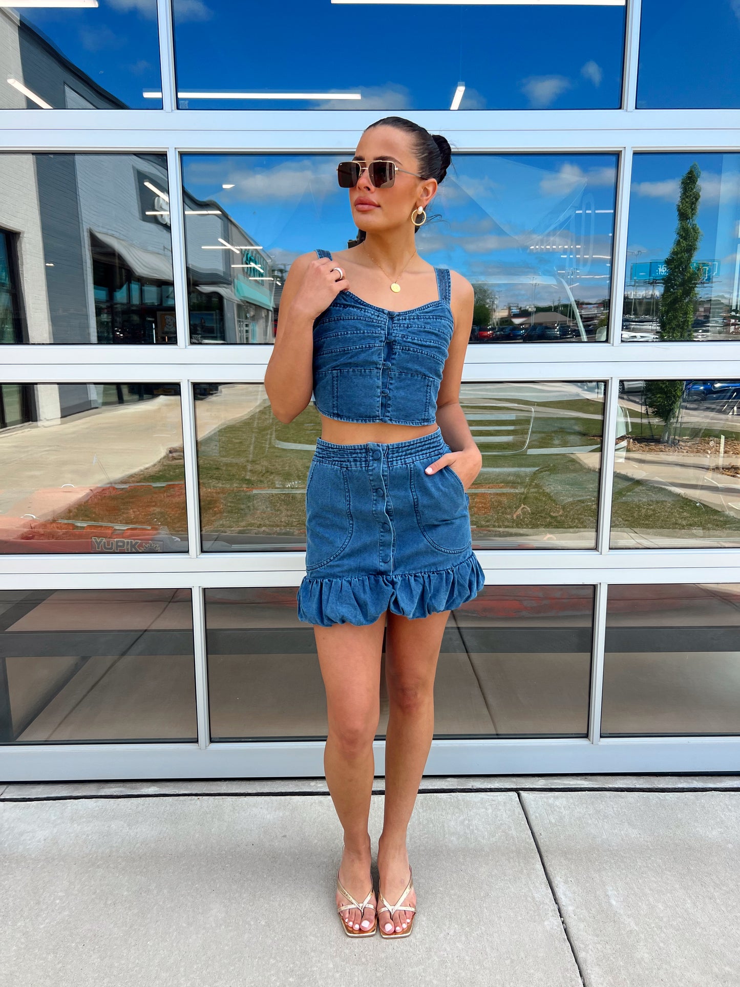 DENIM CORFU SKIRT