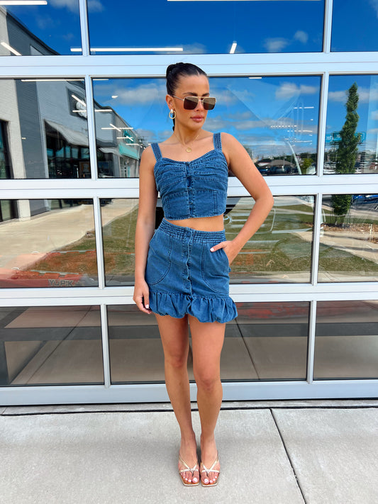 DENIM MARK TOP