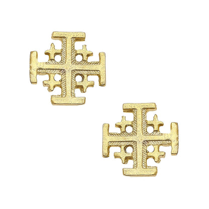 JERUSALEM CROSS STUDS