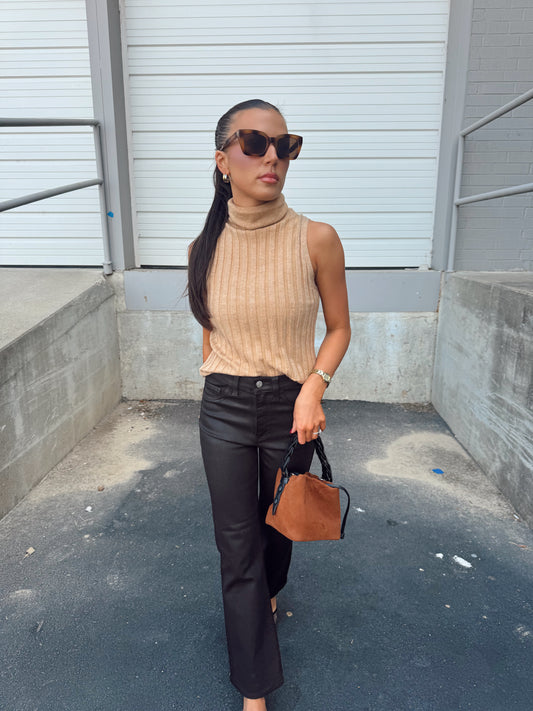 TURTLE NECK TANK SWEATER