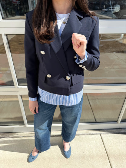 LAYERED BUTTON BLAZER