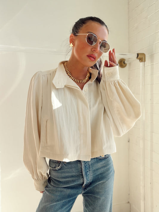 HUSTLE CROPPED JACKET