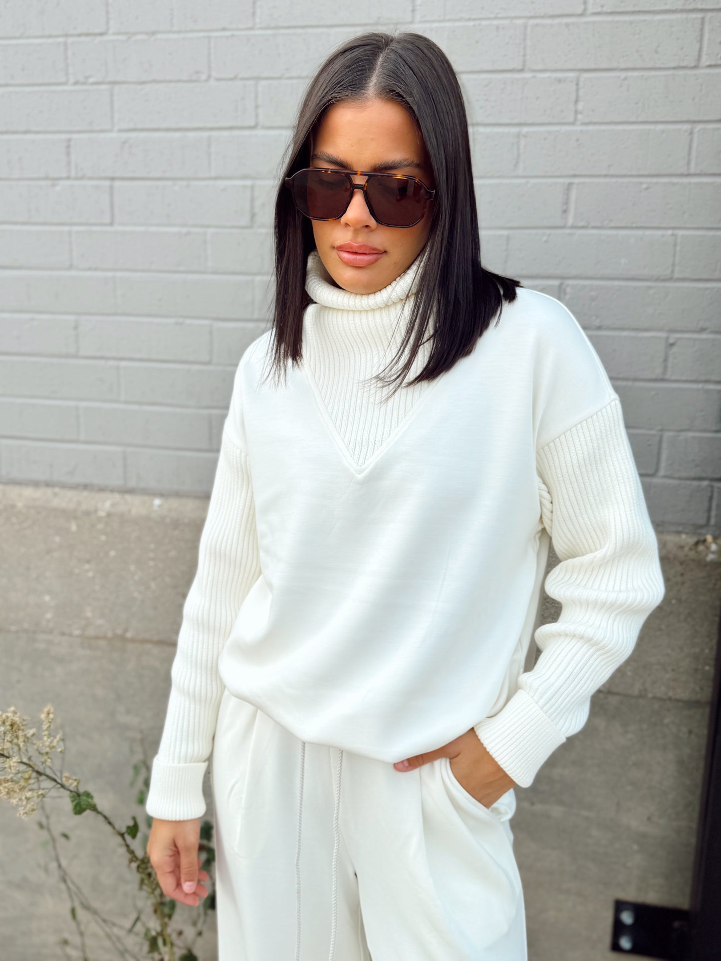 HANNAH COWL NECK SWEAT