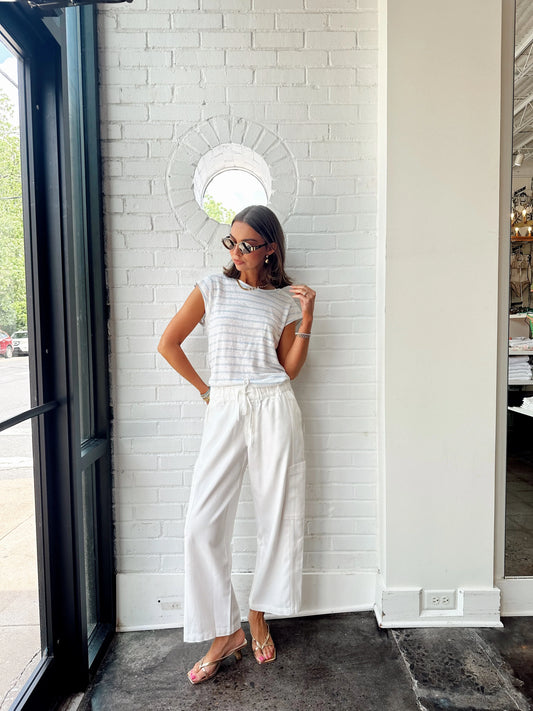 RELAXED CAP SLEEVE TEE