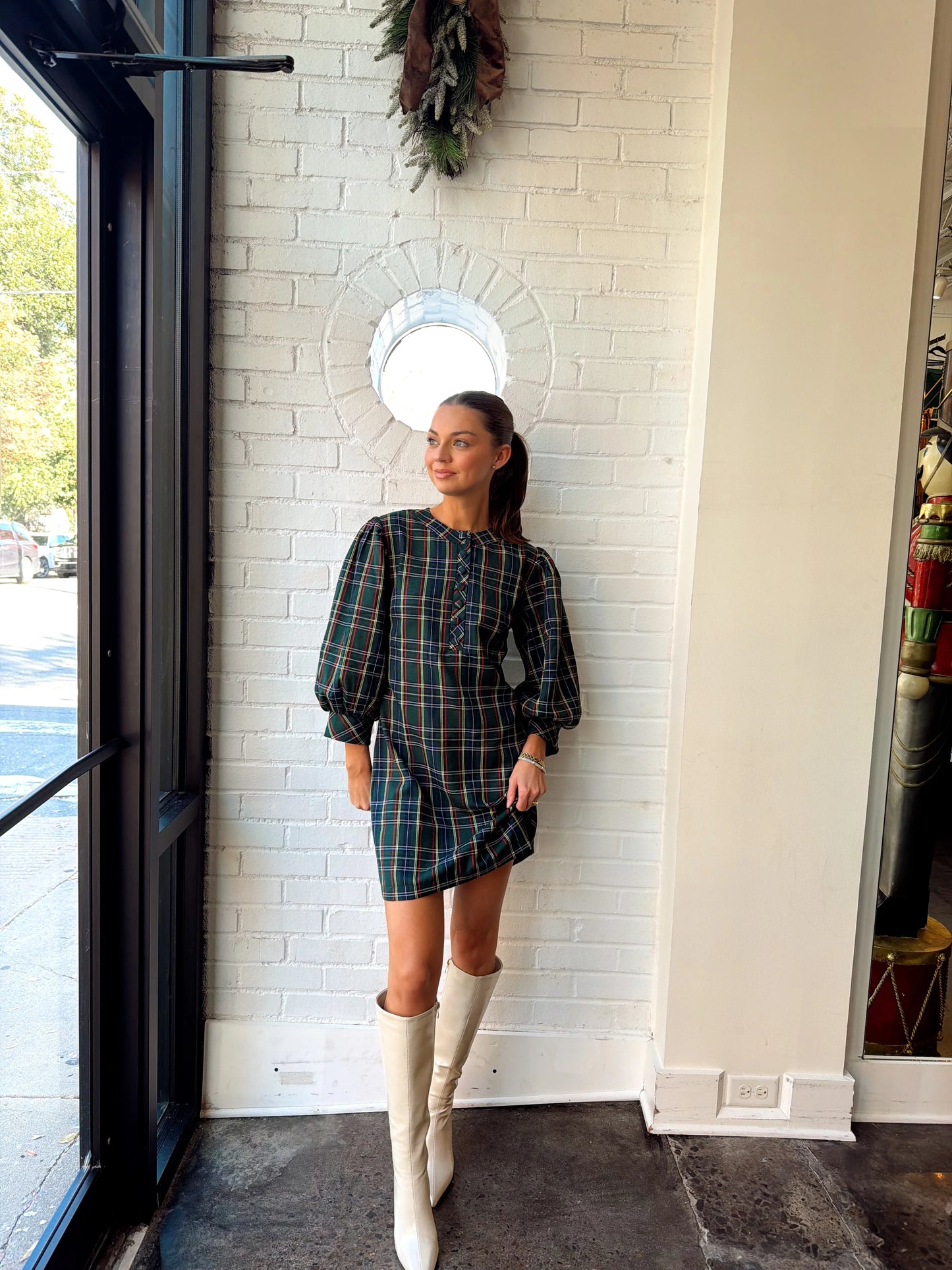 PLAID MINI DRESS