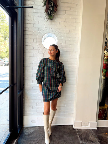 PLAID MINI DRESS