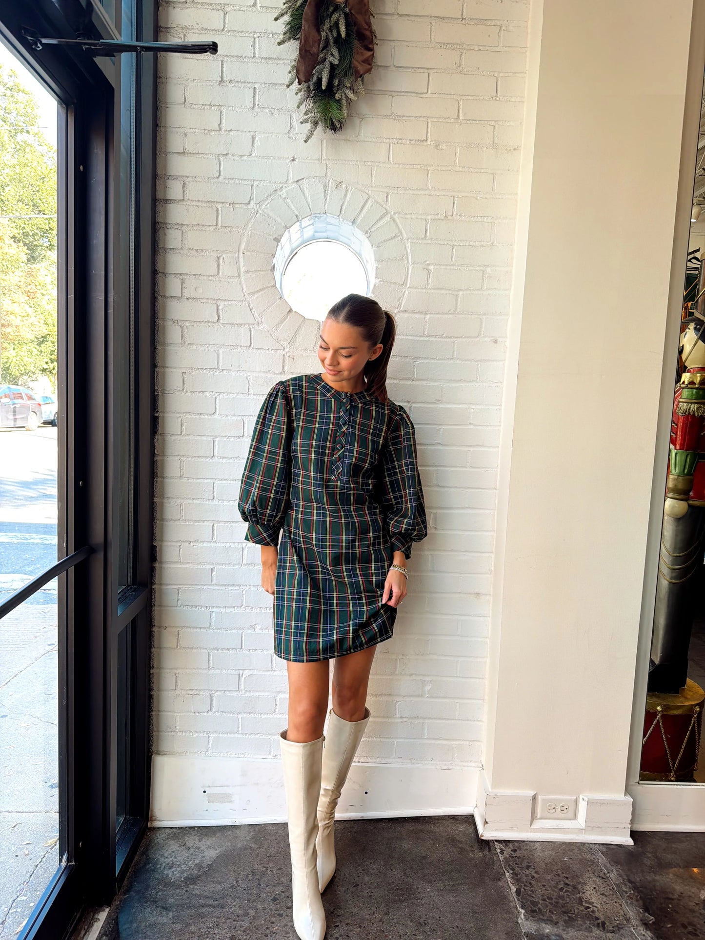 PLAID MINI DRESS