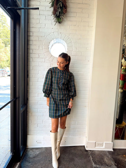 PLAID MINI DRESS