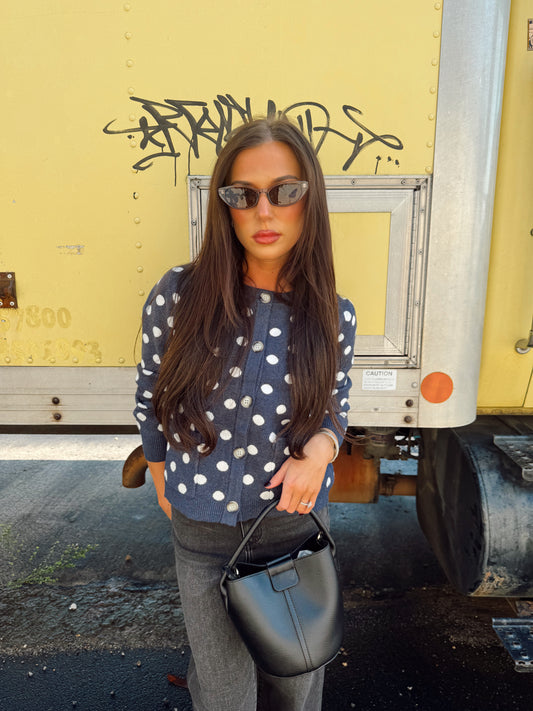 POLKA DOT CARDIGAN