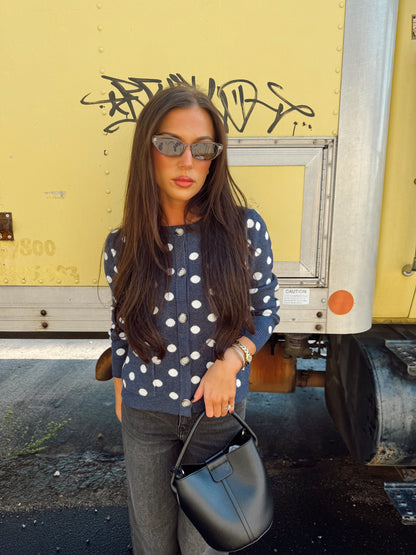 POLKA DOT CARDIGAN