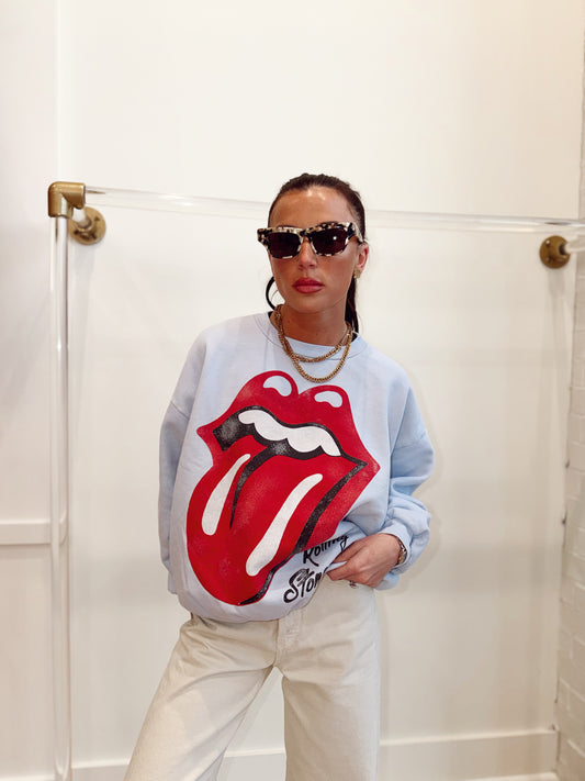 ROLLING STONES BIG TOUNGE ‘89 OVERSIZED CREW SWEATSHIRT