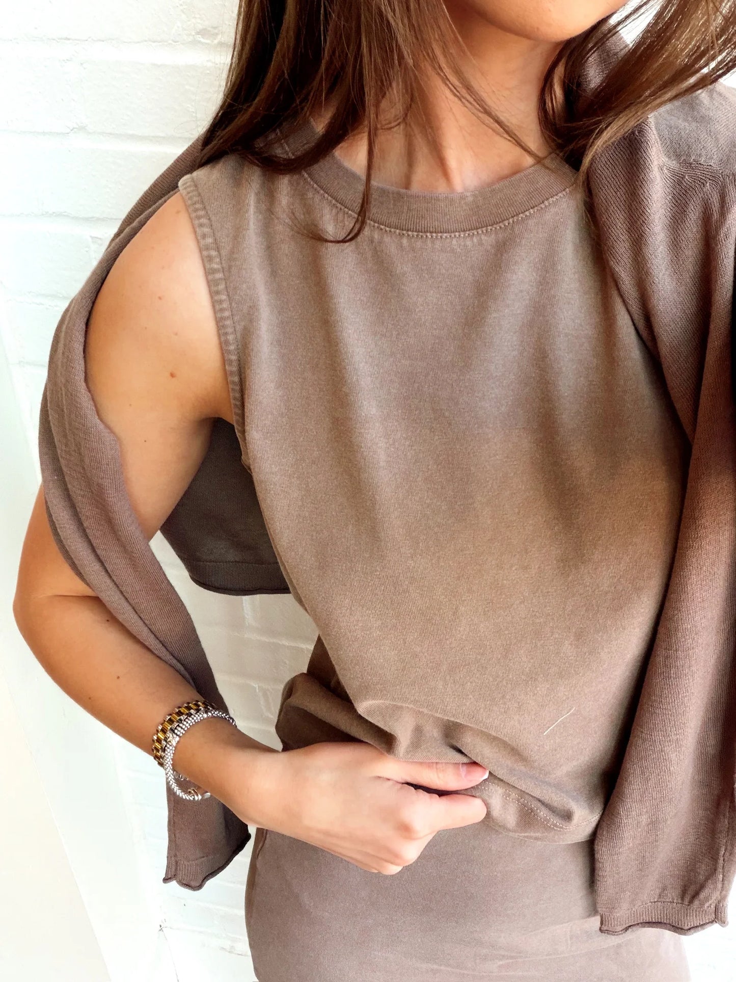 SLOANE JERSEY MUSCLE TANK