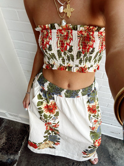 RUBY TOP & MIDI SKIRT SET