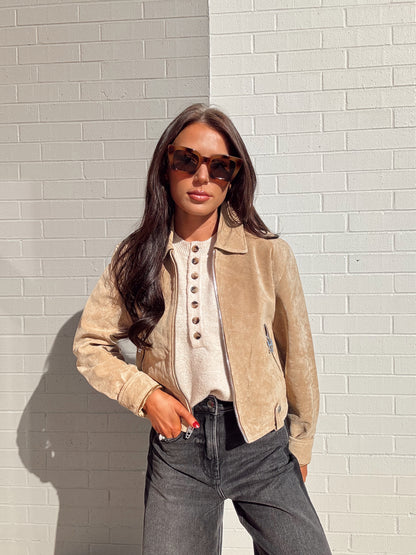 CINNAMON CRUNCH SUEDE JACKET