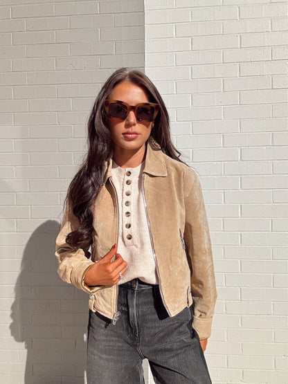 CINNAMON CRUNCH SUEDE JACKET