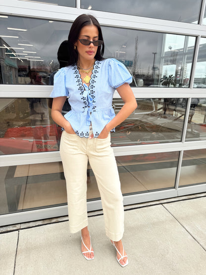 KATY TIE BLOUSE