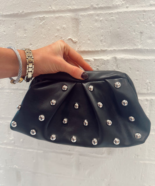 STUDDED DUMPLING CLUTCH
