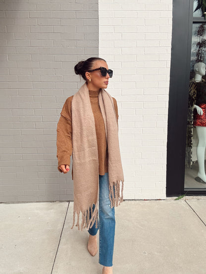 MOCK NECK LONG SLEEVE SWEATER