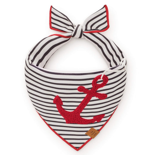 ANCHOR APPLIQUE DOG BANDANA