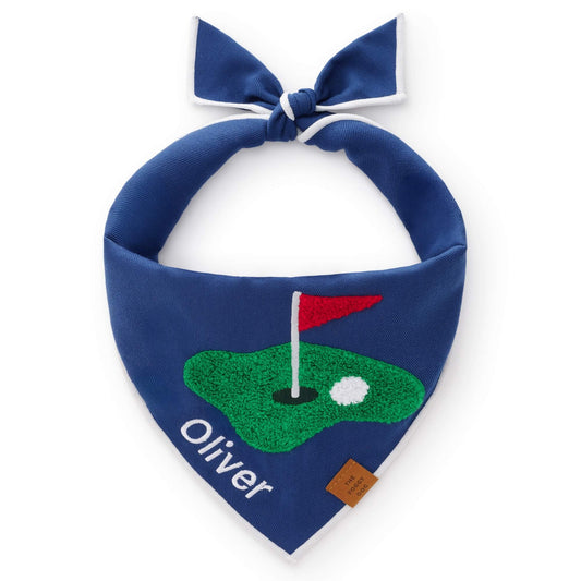 GOLF APPLIQUE DOG BANDANA