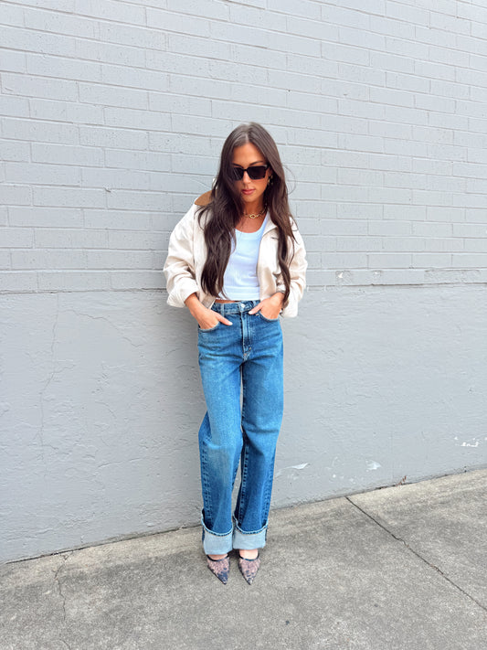 SO FINE CORDUROY COLLAR BARN JACKET