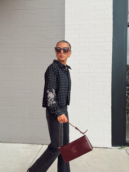 POLKA DOT FLORAL TOP