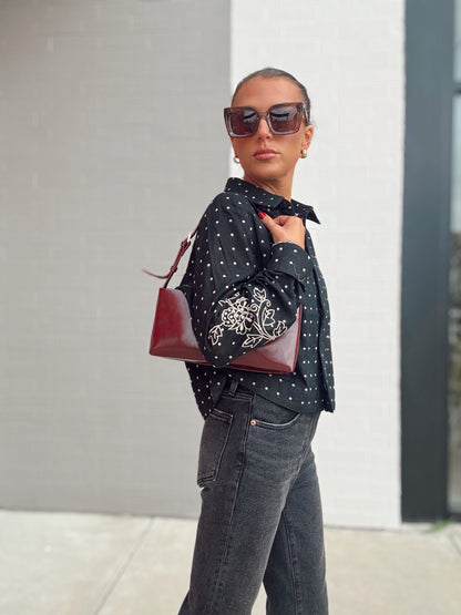 POLKA DOT FLORAL TOP