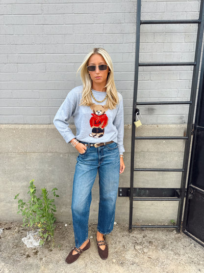HOODIE BEAR GRAPHIC SWEATER