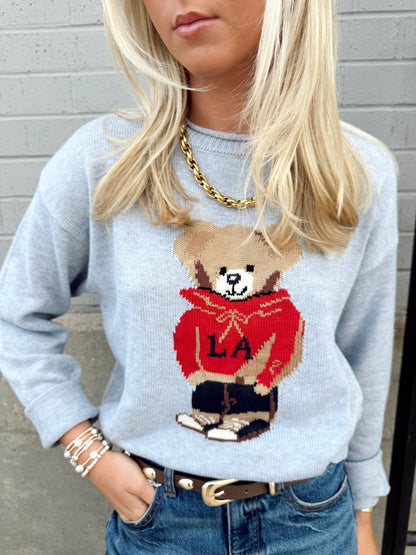 HOODIE BEAR GRAPHIC SWEATER