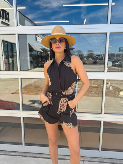 NICOLA EMBROIDERED ROMPER