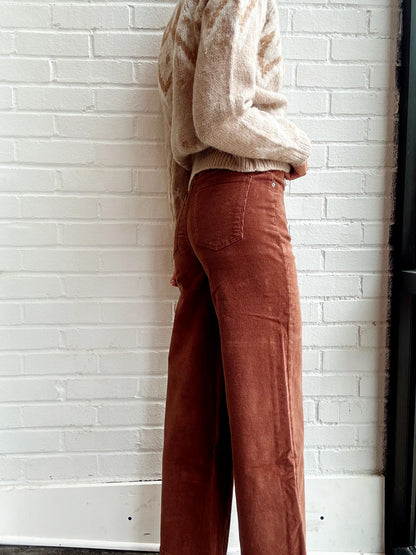 HEPBURN WIDE LEG-TERRACOTTA