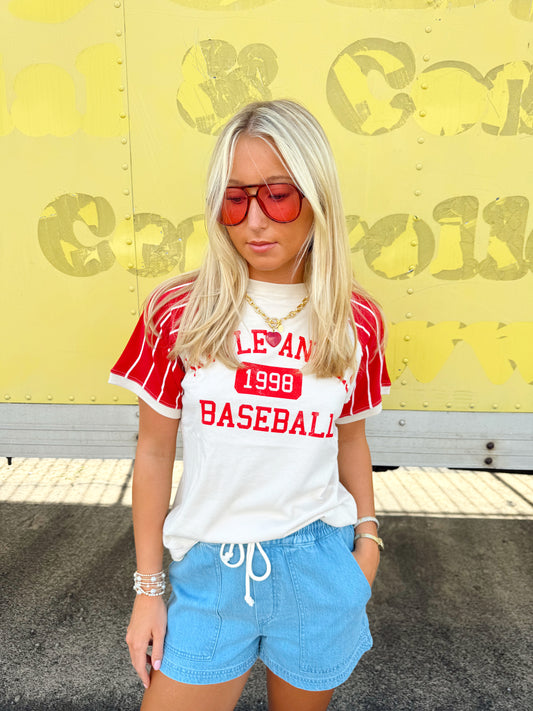 LITTLE ANGELS BASEBALL RAGLAN TEE
