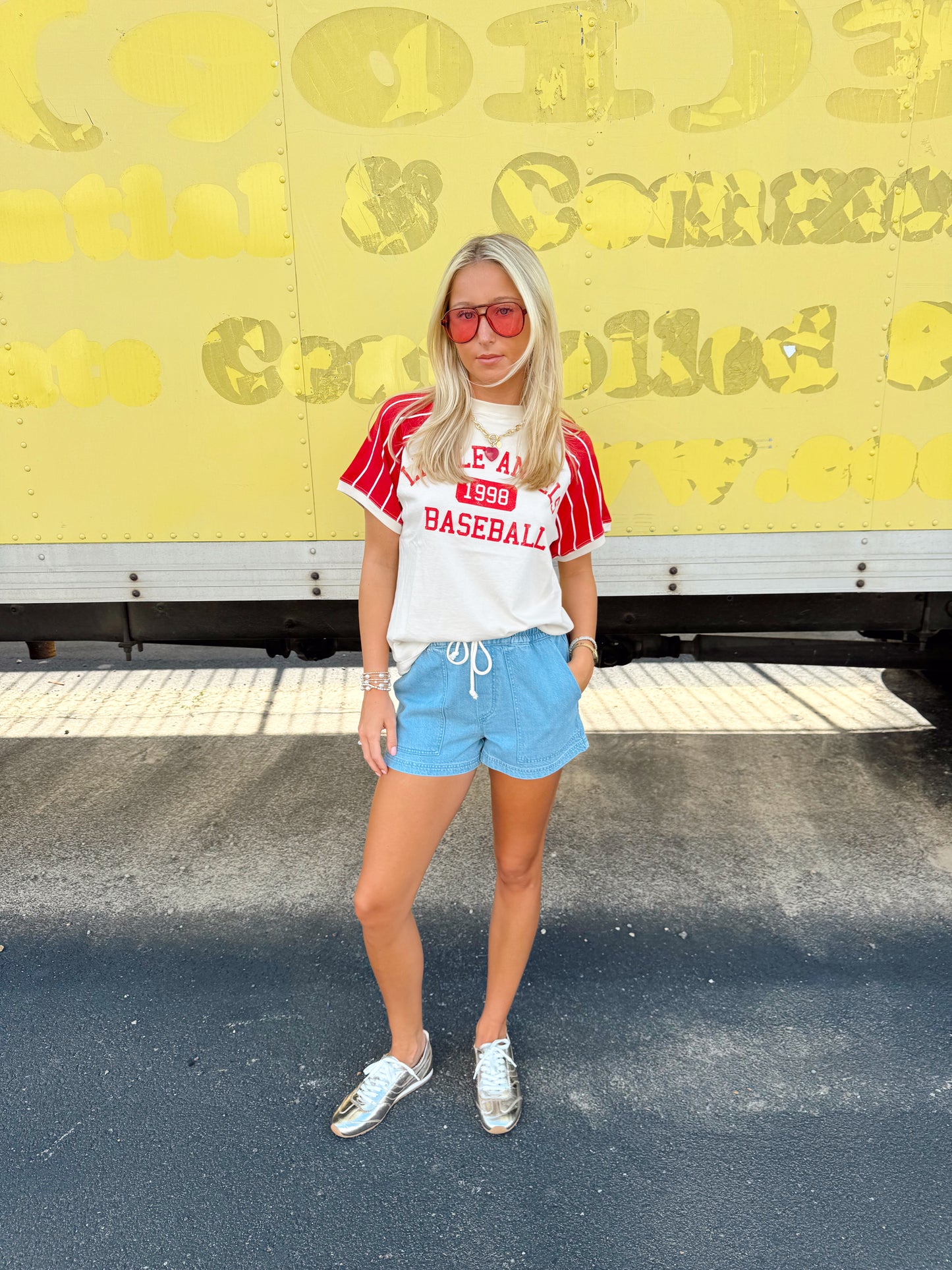 LITTLE ANGELS BASEBALL RAGLAN TEE